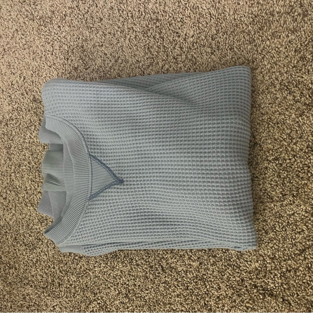 blue xxs aerie waffle knit sweater 💙